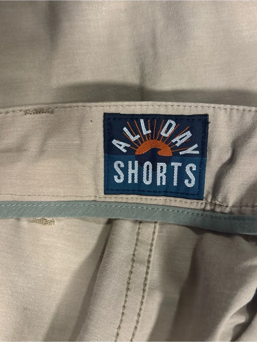Faherty All Day Shorts Mens 38 Tan Drawstring Chino 9” Inseam Stretch Casual